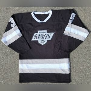 Vtg 90s NHL Los Angeles Kings Stephane Fiset #35 Jersey XL Made in Canada